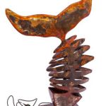 Beleuchteter Bronzefisch Beleuchteter Bronzefisch