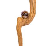 Schwemmholz und rundes Edelstahl Schwemmholz und rundes Edelstahl